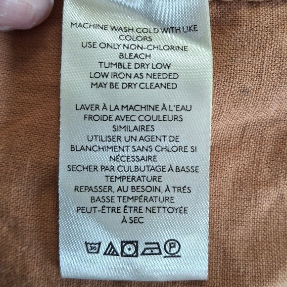 Free People Rae Duster Long Linen Blend Trench Coat Duster Tan XL - Picture 6 of 8